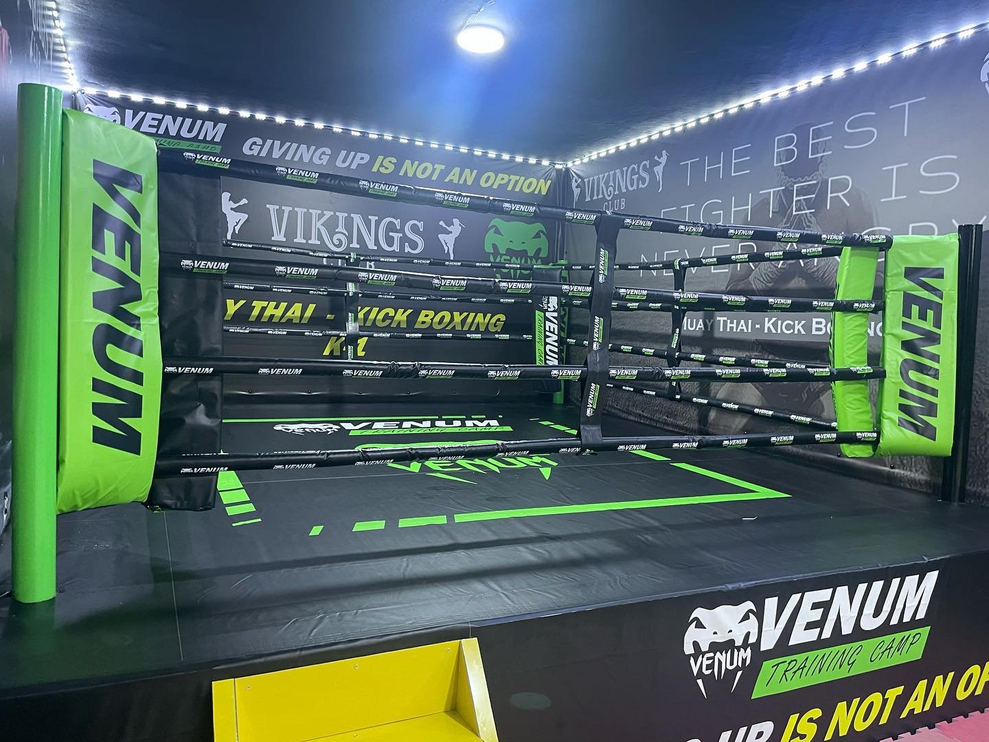 Ring de boxe Venum professionnel au Vikings Club Tanger